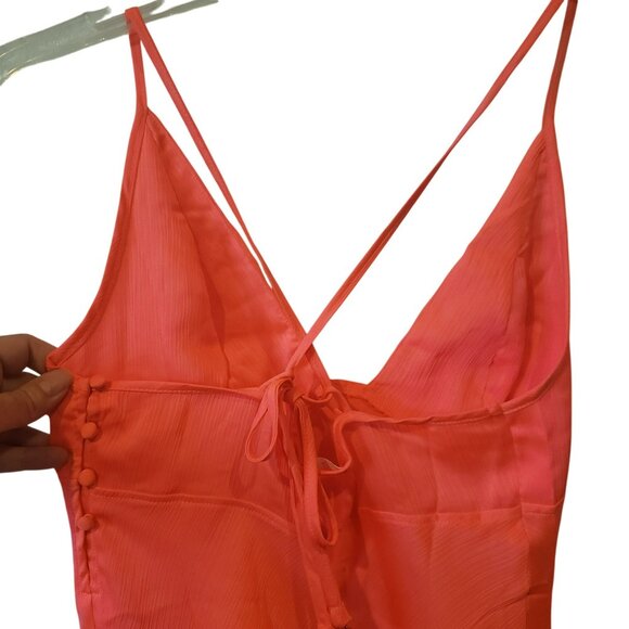 NEW Intimately Free People Pink Party XS Neon Mini Slip Dress Chemise Festival - Picture 9 of 14